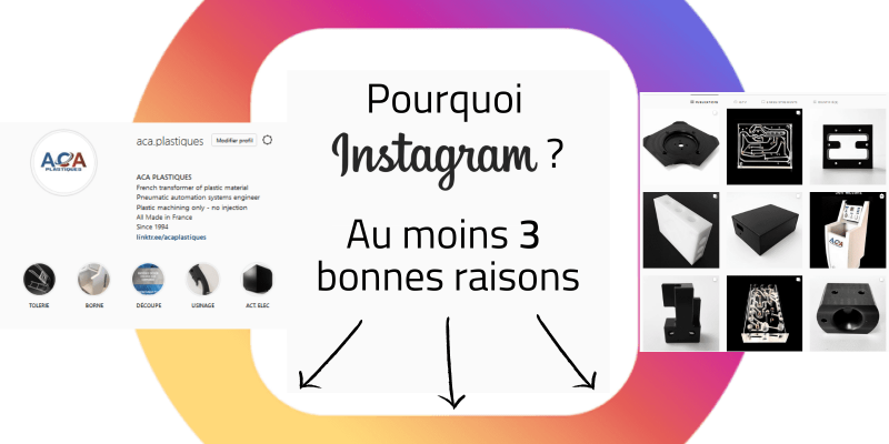 ACA PLASTIQUES utilisation d'instagram dans le cadre d'une communication durable