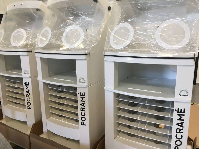 Borne MEPHILAB montées et assemblées, prêtes à être expédiées