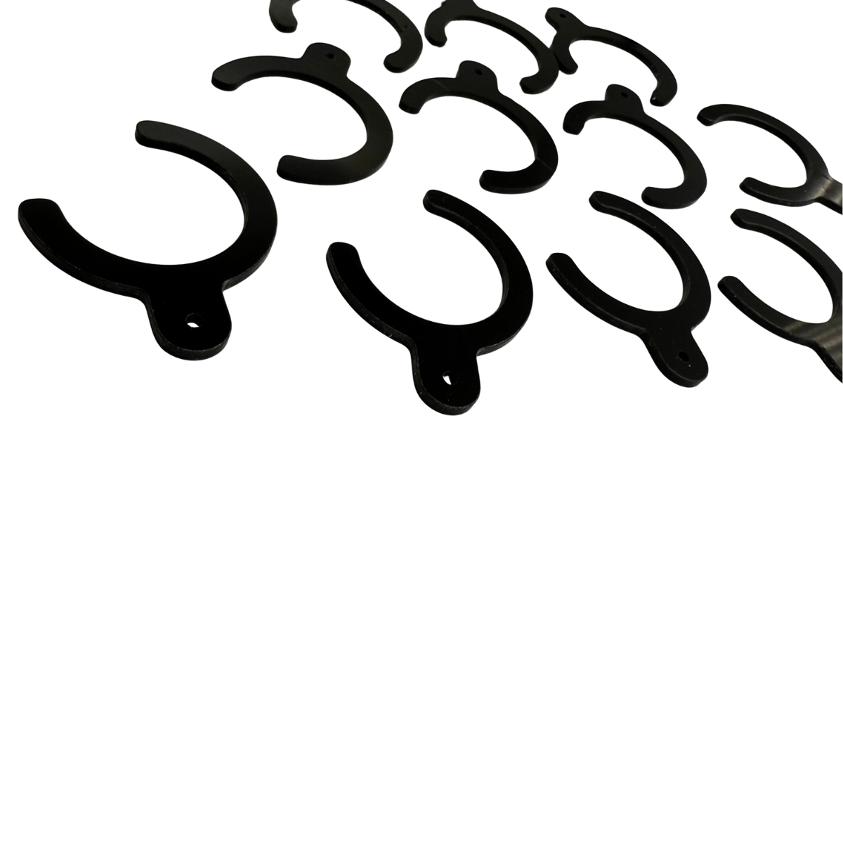 clips en pvc rigide noir usinés en moyenne série à nice