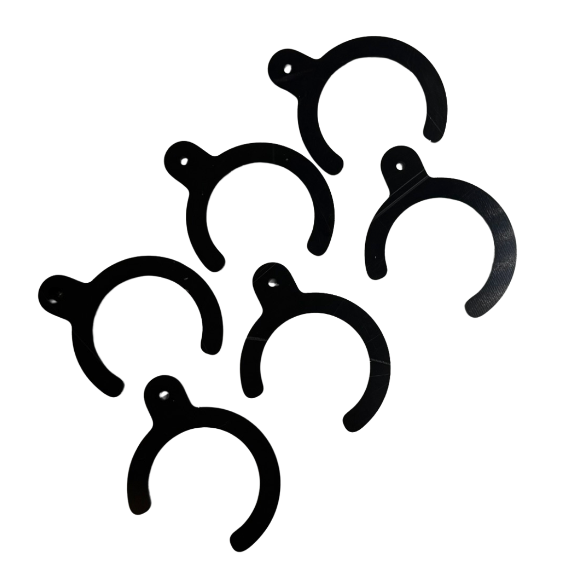 clips en pvc rigide noir usinés en moyenne série à nantes