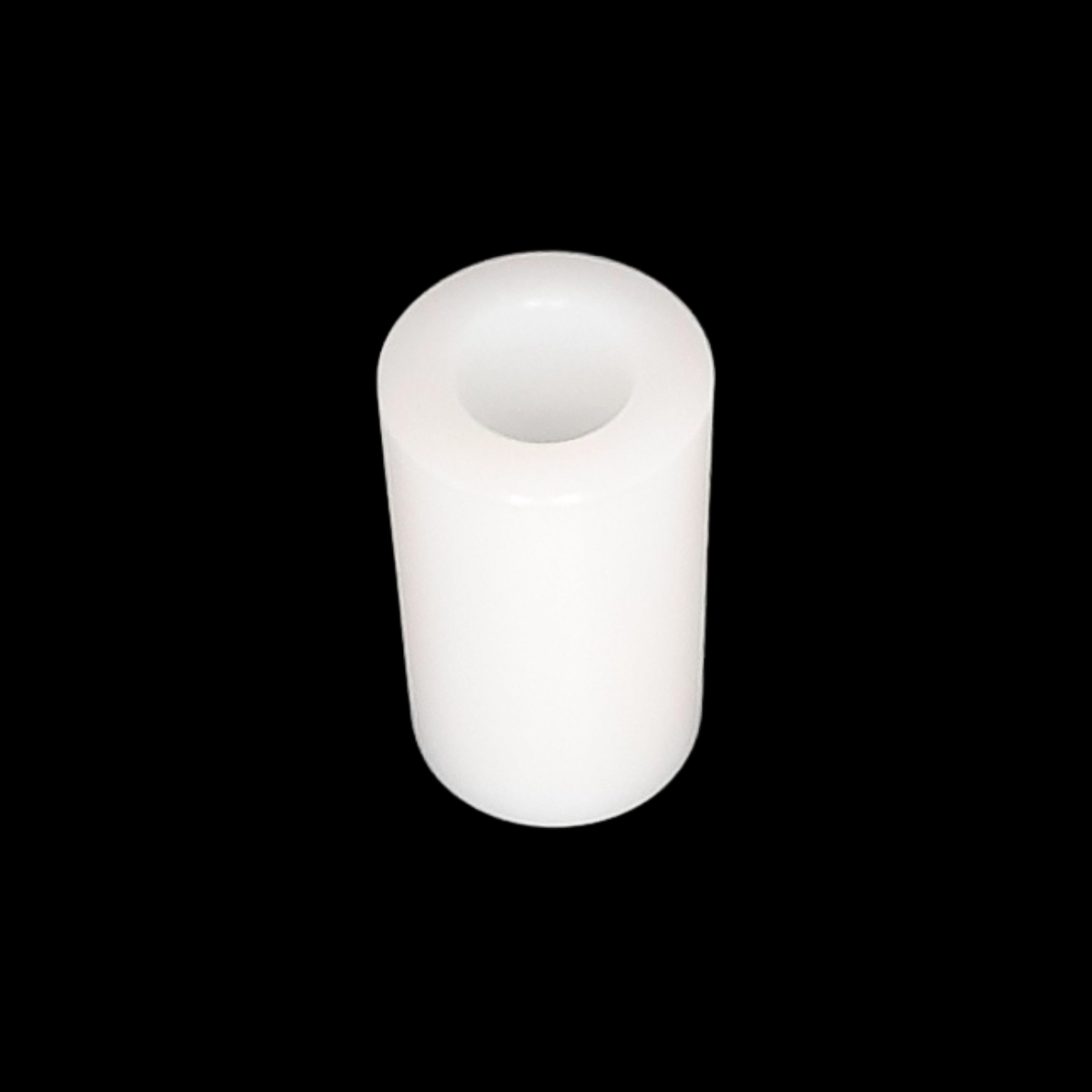 pièce cylindrique en POM C usinée par CNC à Marseille – vue du dessus avec finition lisse et uniforme