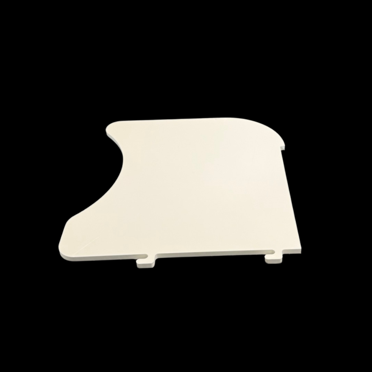 pièce en pvc rigide blanc usinée sur mesure à paris par aca plastiques & mécaniques